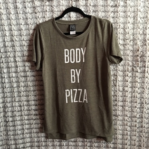 🍕SOLD🍕Modern Lux Body by Pizza tee size L - Picture 2 of 3